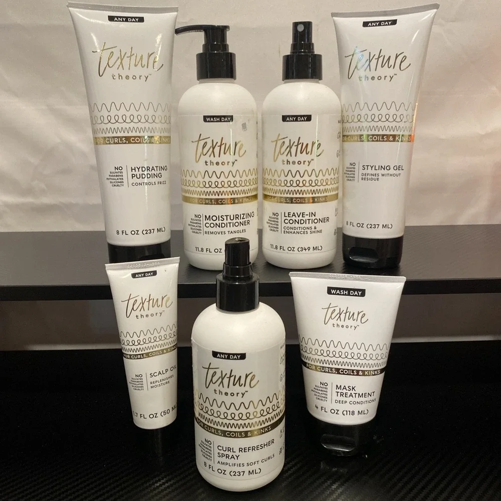 Texture Theory Hair Product Set Of 7‎ Any Day & Wash Day
